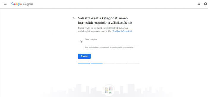 Negyedik lépés a Google Cég regisztrációban