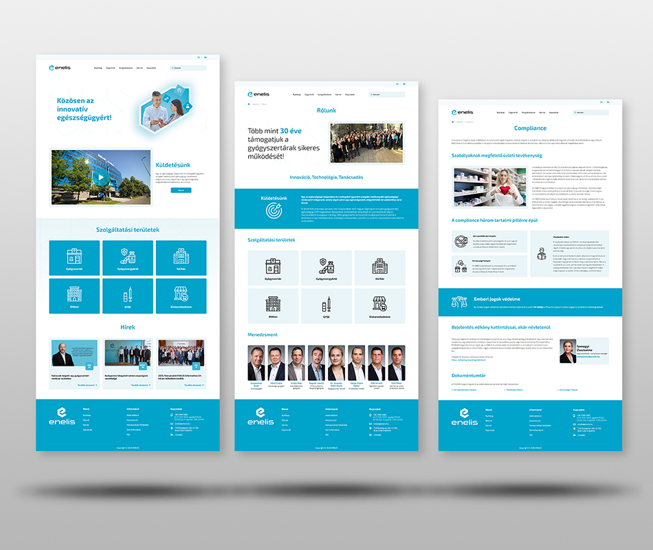 Enelis weboldal