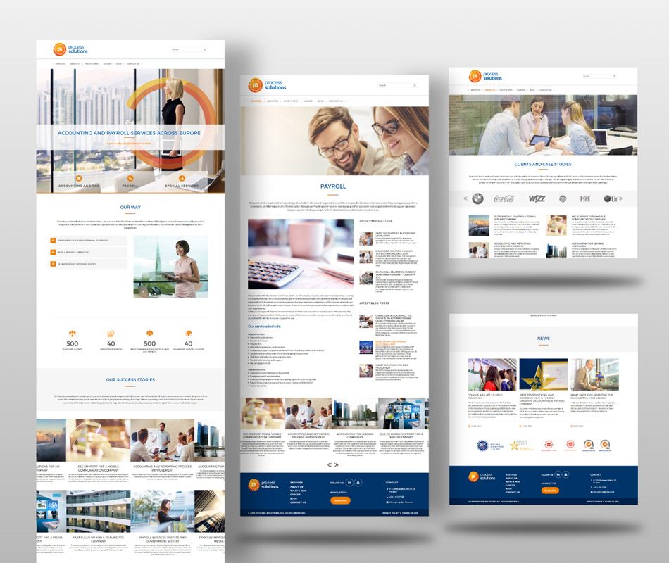 Process Solutions weboldal