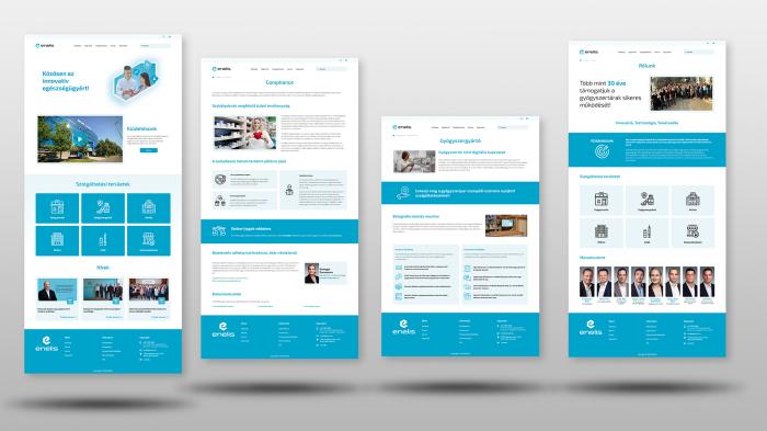 Weboldal nyitólap és aloldal terv