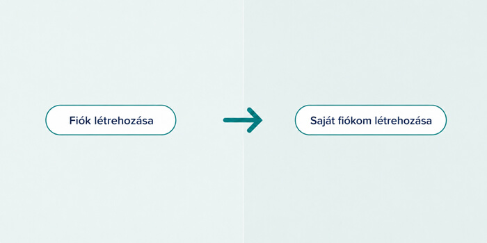 Fontold meg az első személy használatát a gombokon